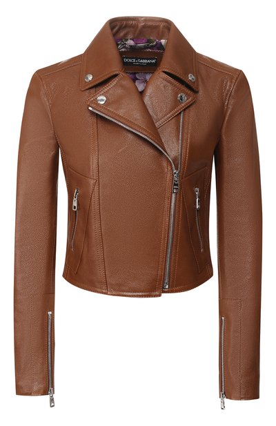 Женская кожаная куртка DOLCE & GABBANA, арт. F9H18L/HULGN