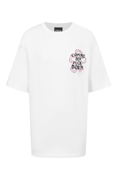 Женская хлопковая футболка COMME DES FUCKDOWN, арт. CFABW01323