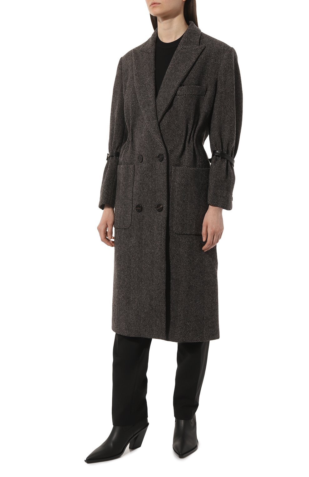 Шерстяное пальто GUCCI, арт. 664580 Z8AQ7, фото 3