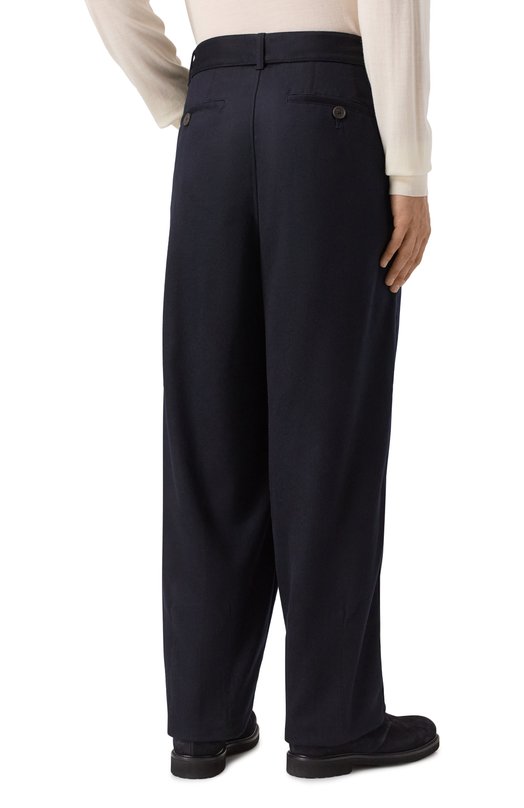 Брюки из шерсти и кашемира Emporio Armani EM003662/AF17835 Синий  EM003662/AF17835 Фото 4