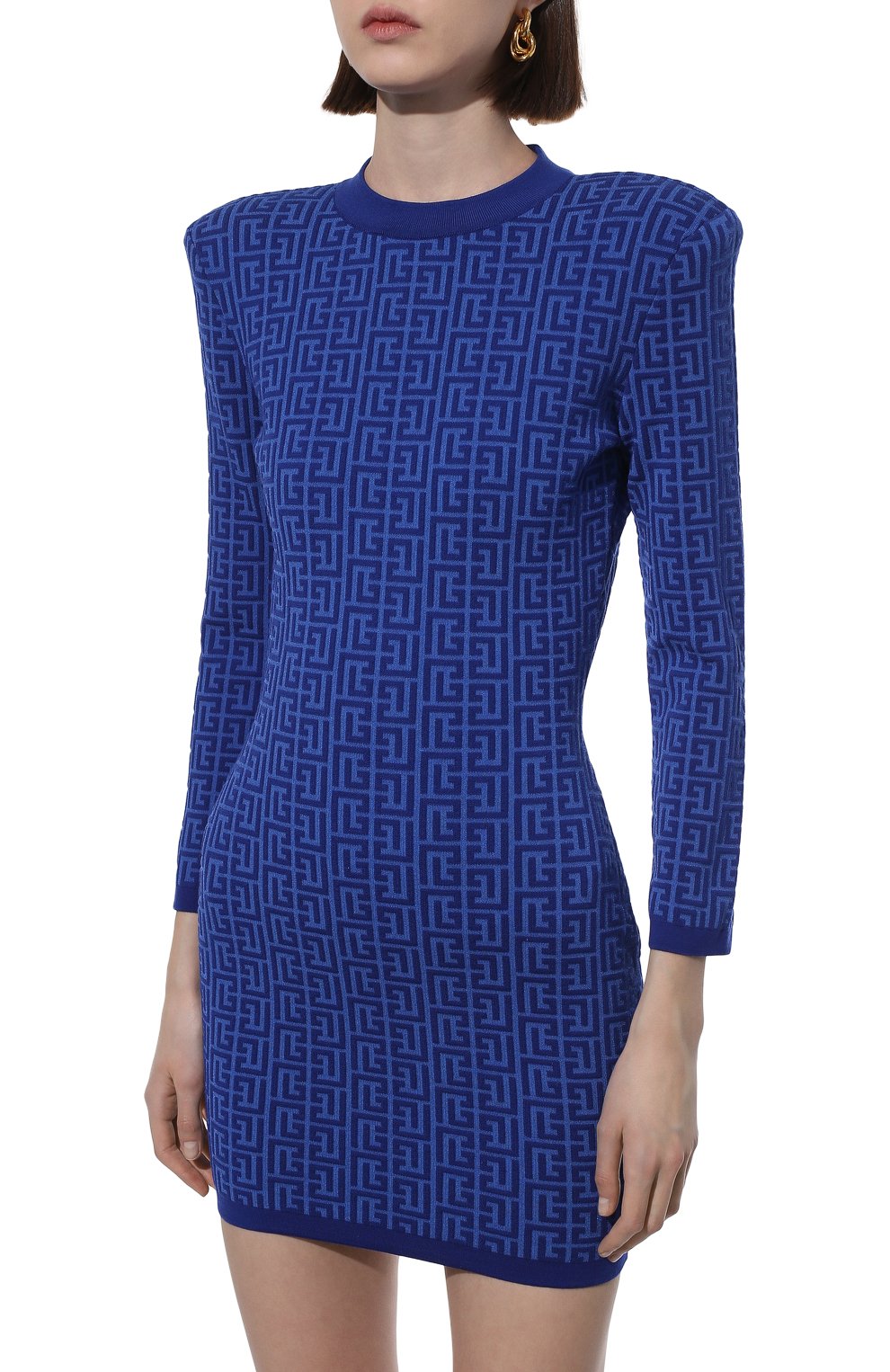 Платье из шерсти и вискозы BALMAIN, арт. XF1R8072/KB02, фото 3