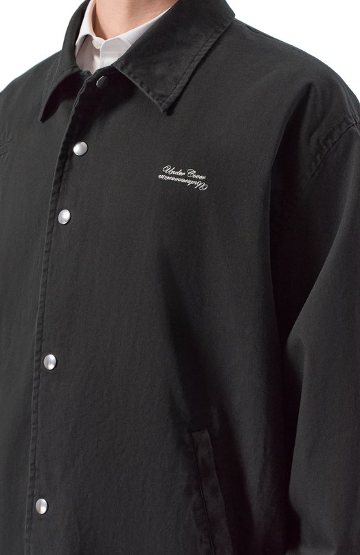 Хлопковая куртка-рубашка Undercover UP1F4204 Чёрный  UP1F4204 Фото 5