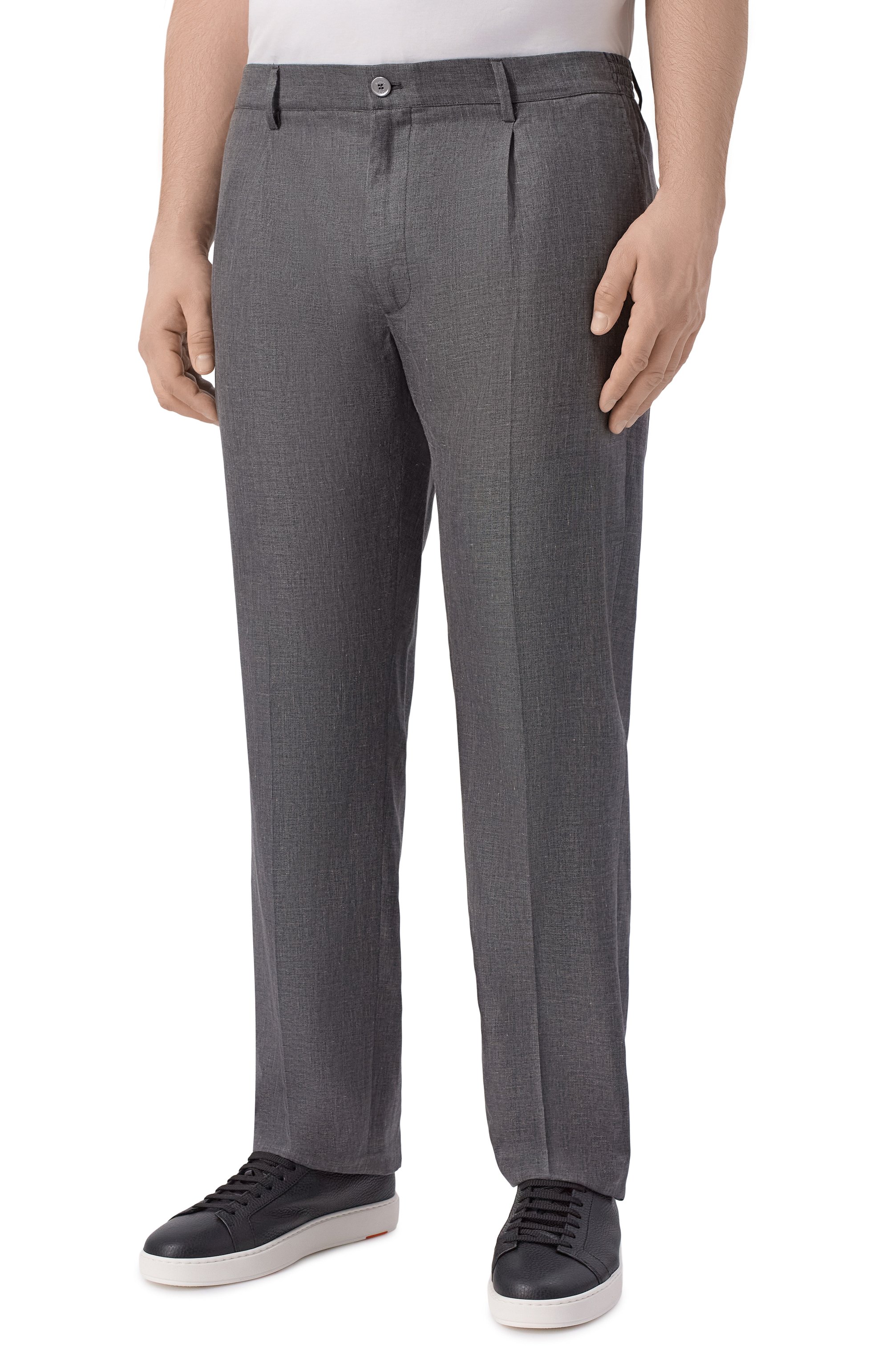 Брюки из шерсти и льна STEFANO RICCI, арт. M1T610001D/B127HA, фото 3