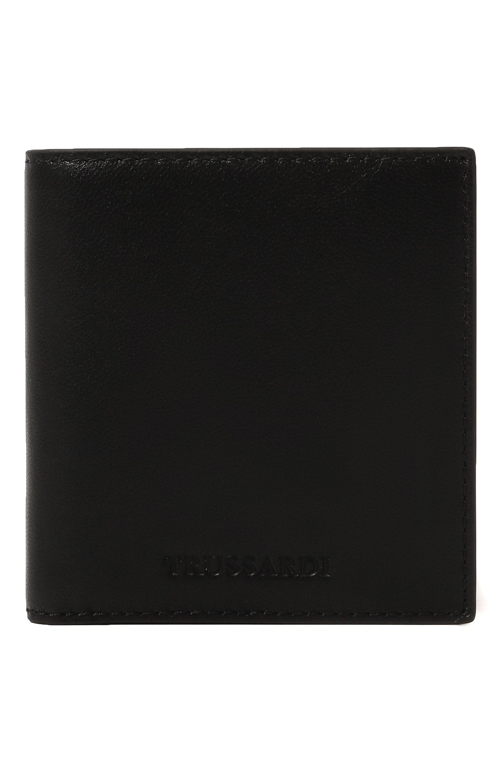 Кожаное портмоне TRUSSARDI черного цвета по цене 9500 руб., арт. 71W00203-2P000298, фото 1 Кожаное портмоне TRUSSARDI, арт. 71W00203-2P000298, фото 1