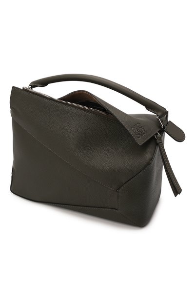 Кожаная сумка puzzle large LOEWE хаки цвета по цене 324000 руб., арт. B510140X01, фото 5 Кожаная сумка puzzle large LOEWE, арт. B510140X01, фото 5