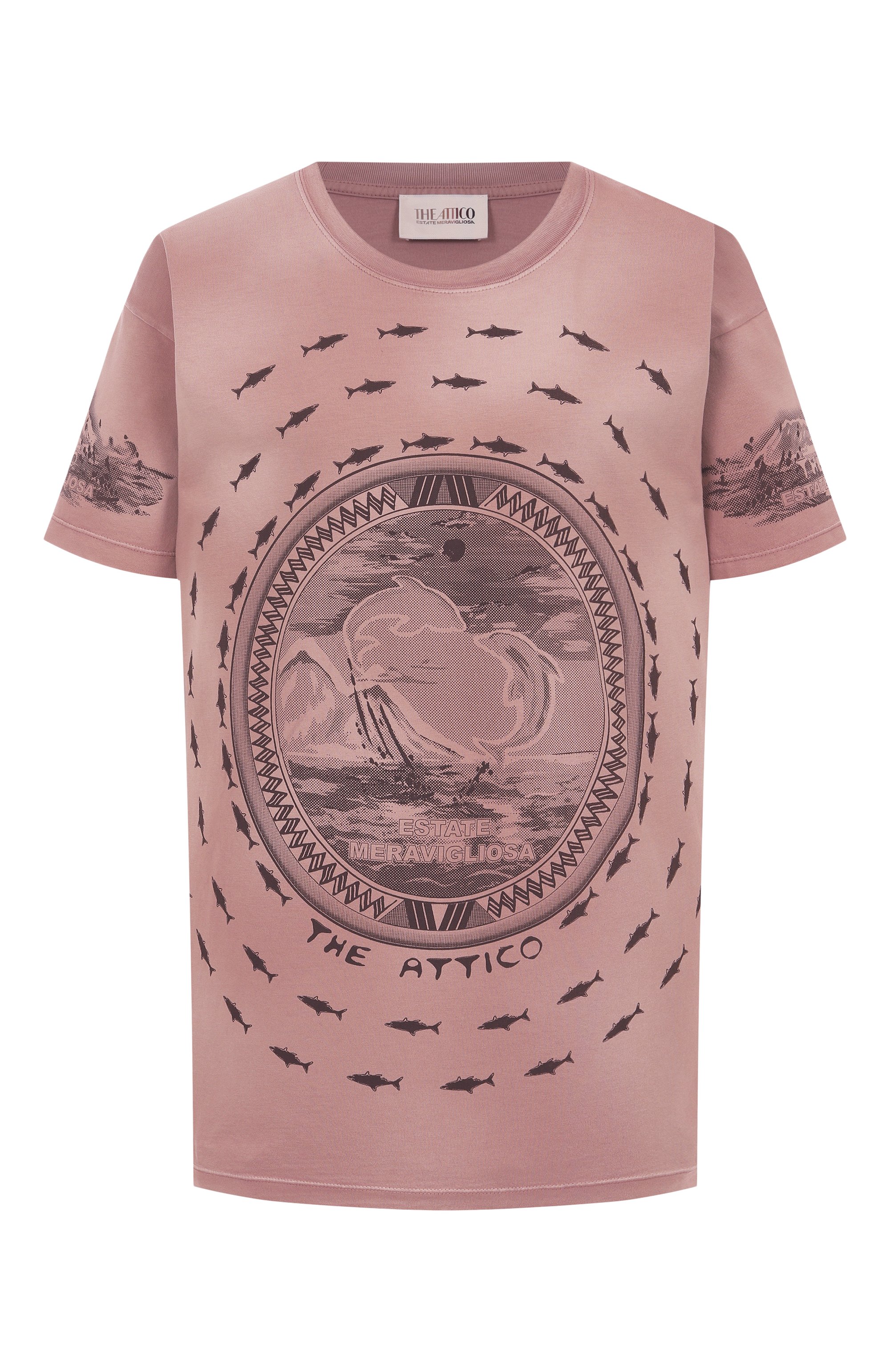 Хлопковая футболка THE ATTICO, арт. 250WCT00353/JJJ059PR, фото 1