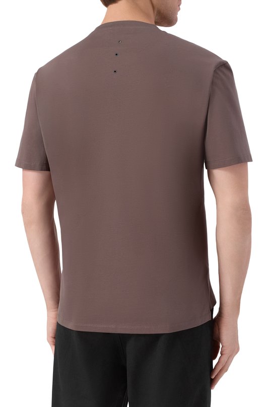 Хлопковая футболка Premiata PA1028/JERSEY Коричневый  PA1028/JERSEY Фото 4