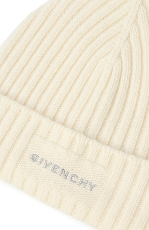 Шапка из шерсти и кашемира Givenchy 710009349 Кремовый  710009349 Фото 3