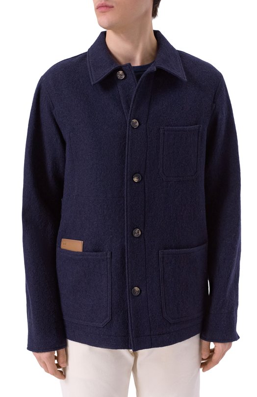 Шерстяная куртка-рубашка Jacob Cohen 25I P/JUM_E0033 081 T806A RW Синий  25I P/JUM_E0033 081 T806A RW Фото 3