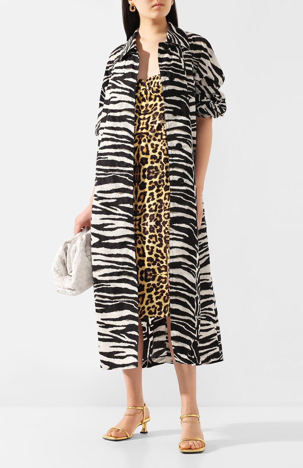 Платье из вискозы DRIES VAN NOTEN леопардового цвета по цене 78200 руб., арт. 201-11057-9162, фото 2 Платье из вискозы DRIES VAN NOTEN, арт. 201-11057-9162, фото 2