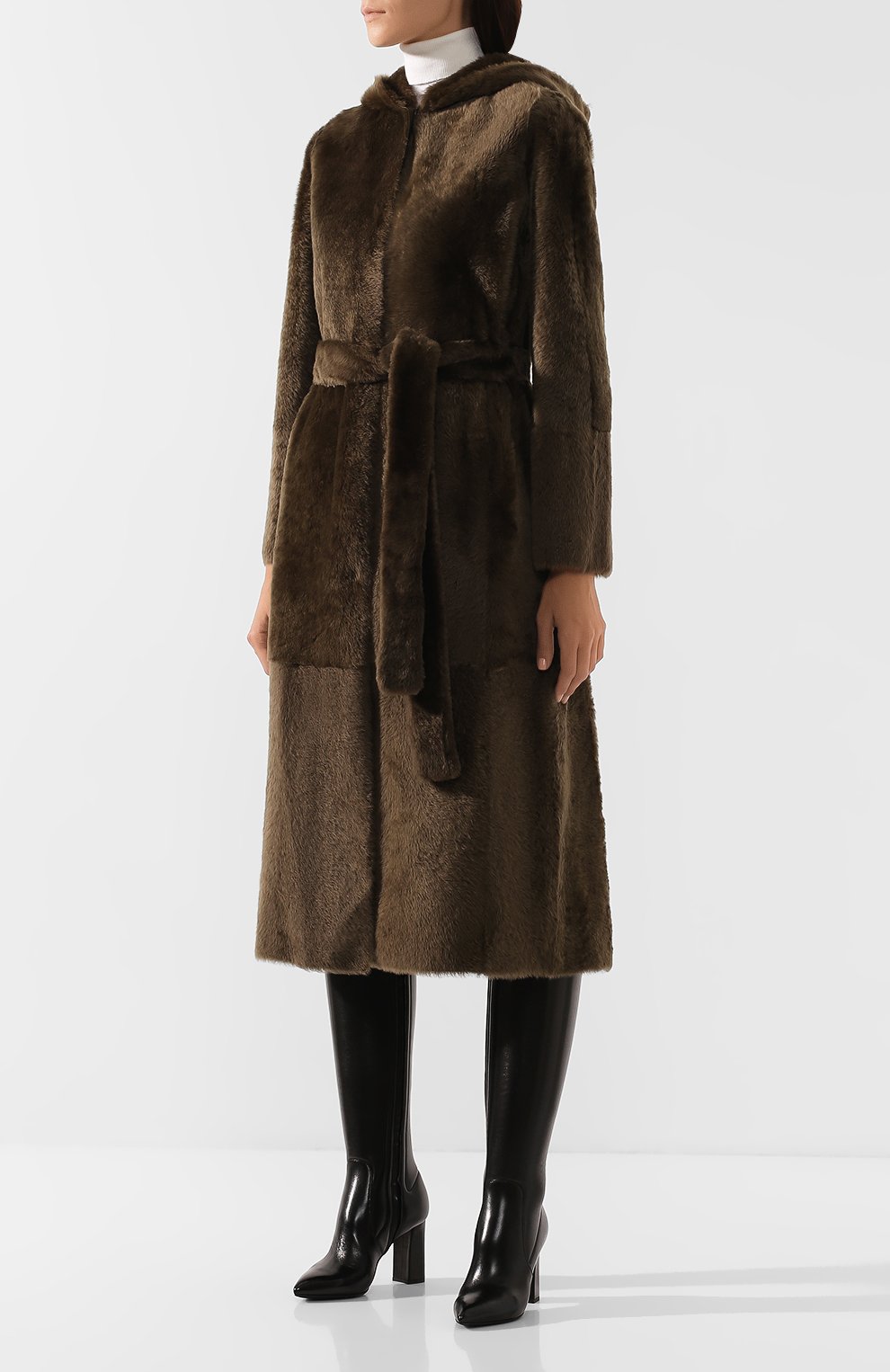 Шуба из овчины YVES SALOMON, арт. 20WYM60317MERL, фото 3