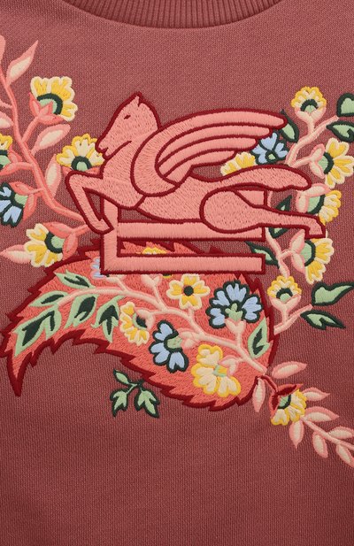 Хлопковый свитшот ETRO темно-розового цвета по цене 28150 руб., арт. GV4A60, фото 3 Хлопковый свитшот ETRO, арт. GV4A60, фото 3