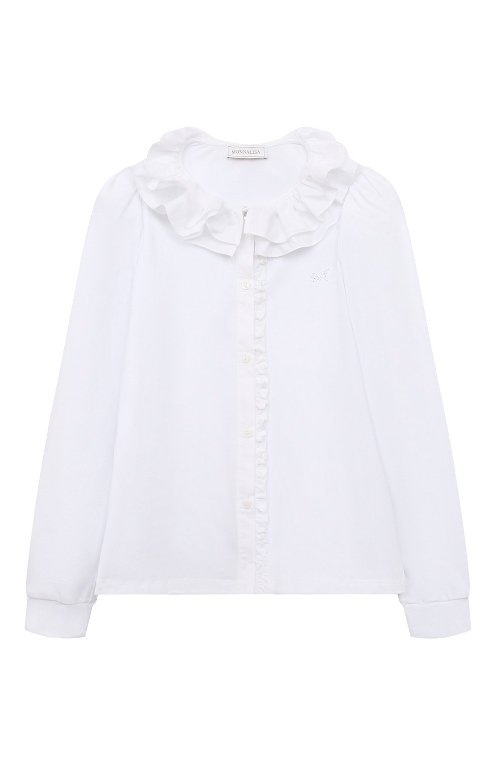 Хлопковая блузка MONNALISA, арт. 18BPAT, фото 1