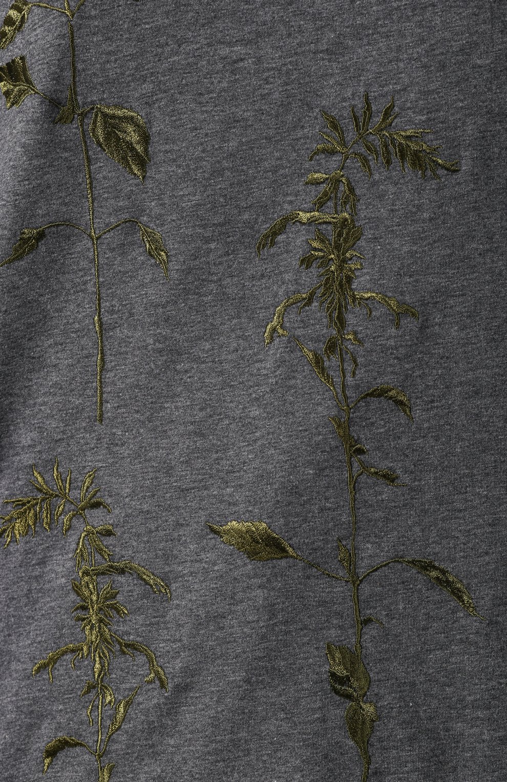 Хлопковая футболка DRIES VAN NOTEN серого цвета по цене 15100 руб., арт. 192-31179-8611, фото 5 Хлопковая футболка DRIES VAN NOTEN, арт. 192-31179-8611, фото 5