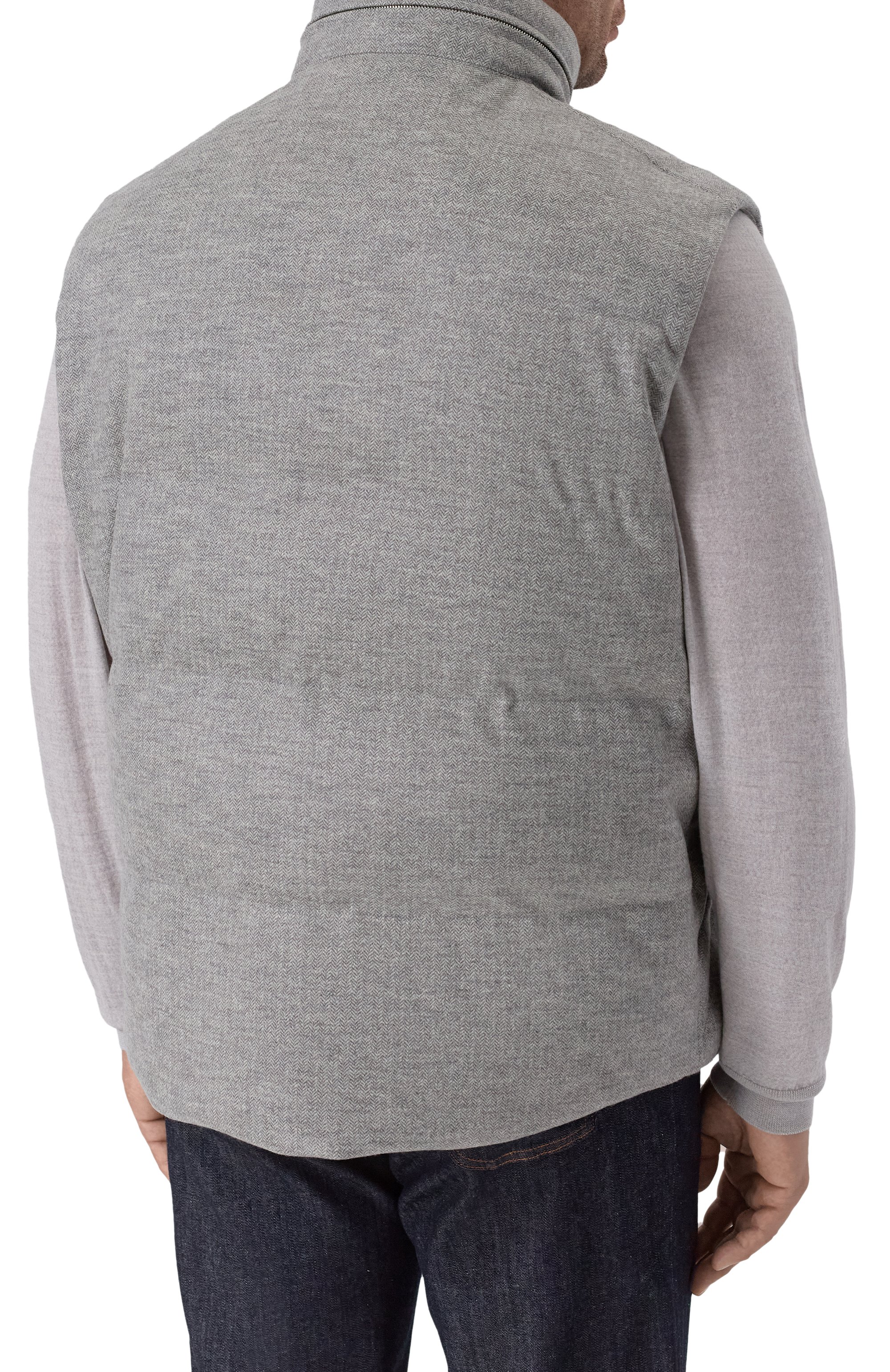 Шерстяной жилет CORTIGIANI серого цвета по цене 251000 руб., арт. 3AG609, фото 4 Шерстяной жилет CORTIGIANI, арт. 3AG609, фото 4