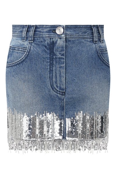 Женская джинсовая юбка BALMAIN, арт. TF14016/D010