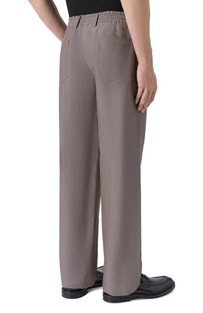 Брюки из хлопка и льна MVST темно-бежевого цвета по цене 74350 руб., арт. MKATTY22/802, фото 4 Брюки из хлопка и льна MVST, арт. MKATTY22/802, фото 4