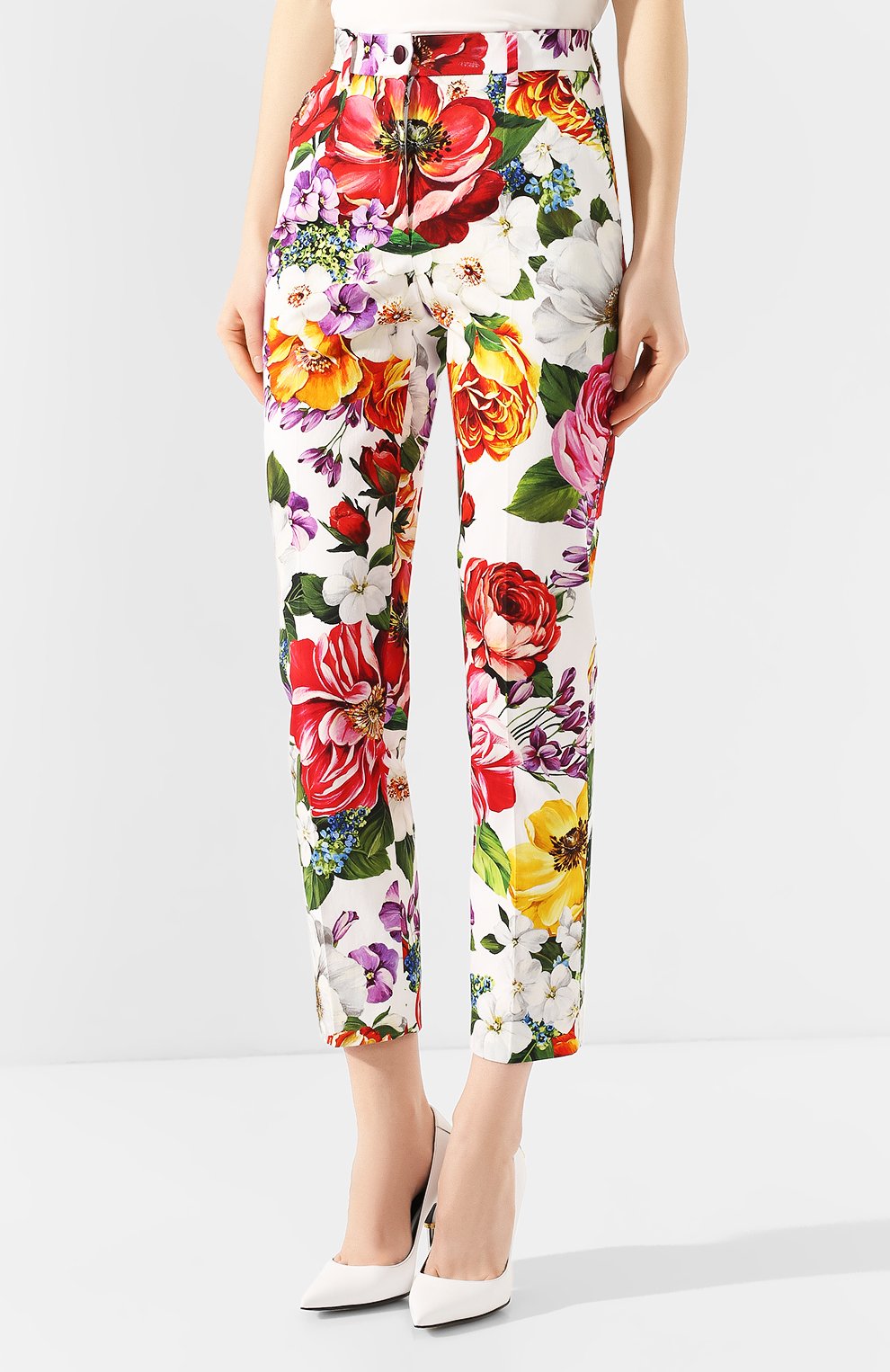 Хлопковые брюки DOLCE & GABBANA разноцветного цвета по цене 99500 руб., арт. FTAM2T/FSFJG, фото 3 Хлопковые брюки DOLCE & GABBANA, арт. FTAM2T/FSFJG, фото 3