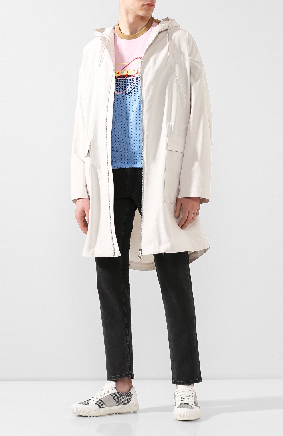 Комбинированные кеды PRADA, арт. 4E3506-2OFB-F0Z6K, фото 2