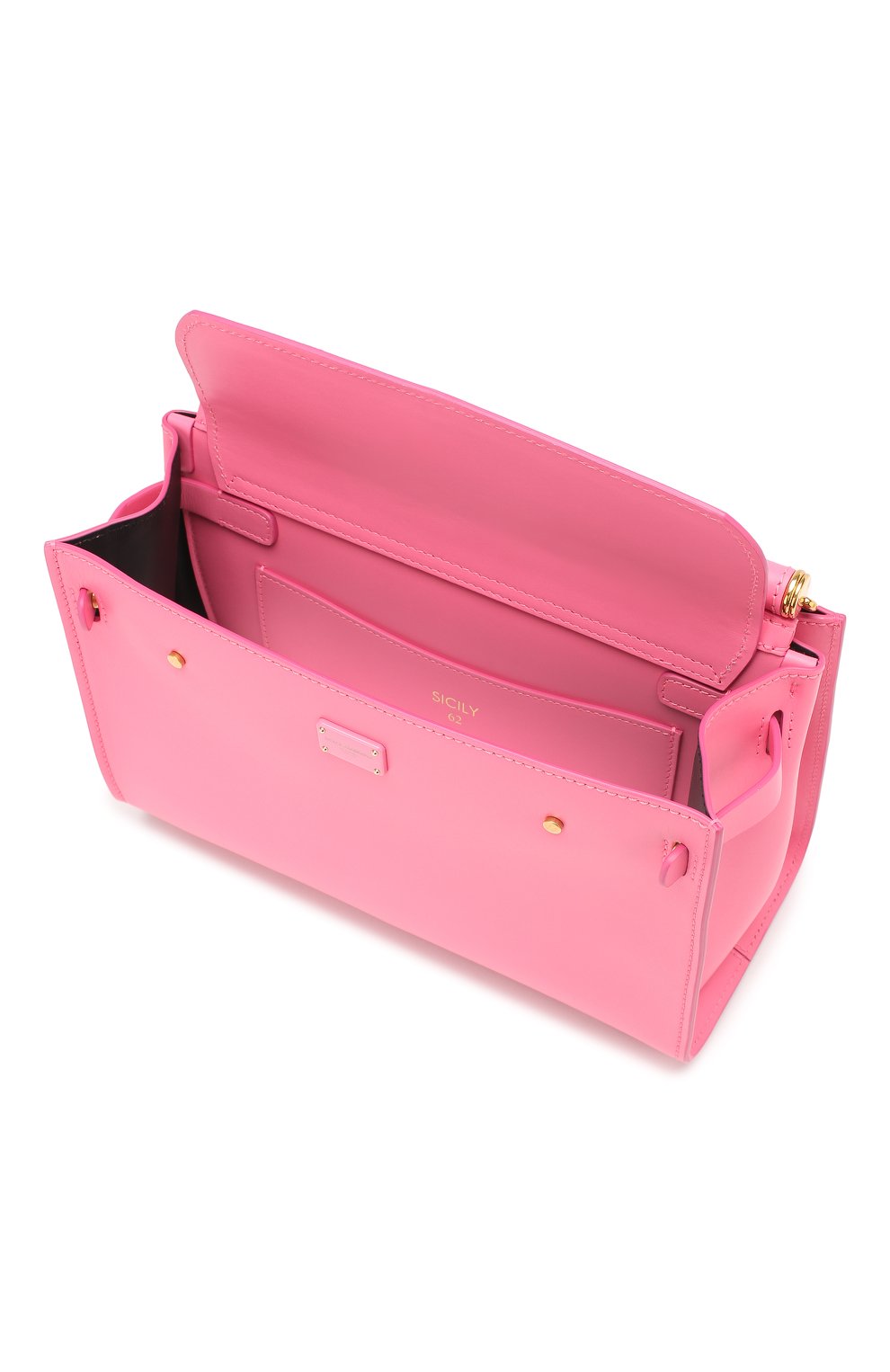 Сумка sicily 62 small DOLCE & GABBANA розового цвета по цене 234000 руб., арт. BB6625/AV385, фото 4 Сумка sicily 62 small DOLCE & GABBANA, арт. BB6625/AV385, фото 4