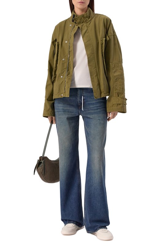 Хлопковая футболка BOSS 50563282 Кремовый  50563282 Фото 2