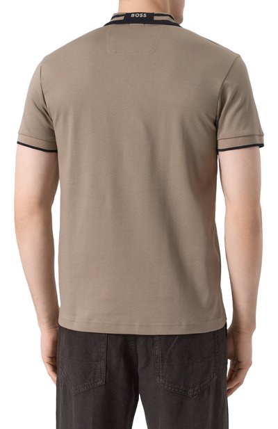 Хлопковое поло BOSS GREEN, арт. 50533272, фото 4