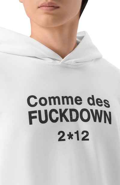 Хлопковое худи COMME DES FUCKDOWN, арт. CFABU00020, фото 5