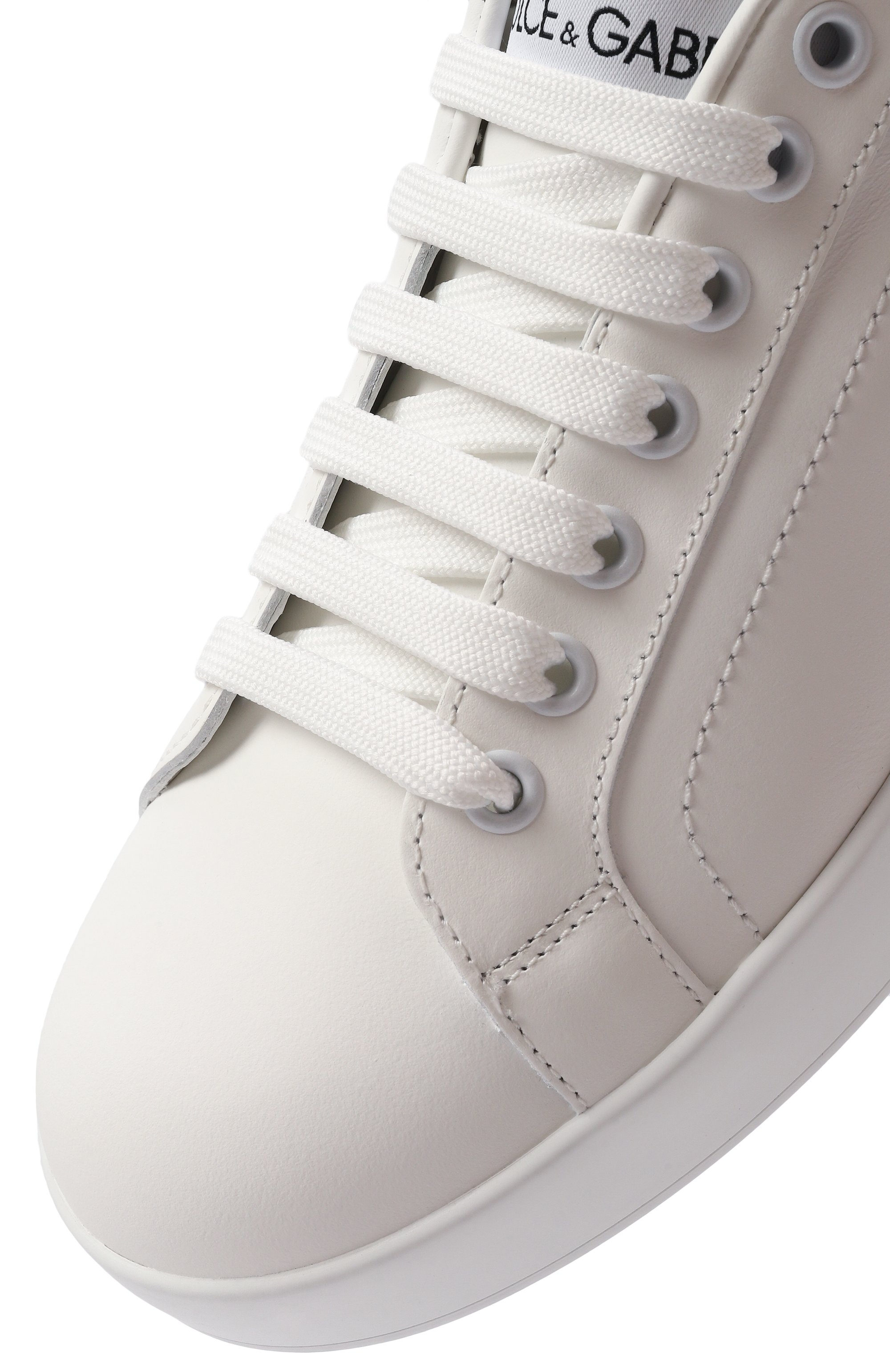 Кожаные кеды portofino DOLCE & GABBANA, арт. CK1544/A1065, фото 7