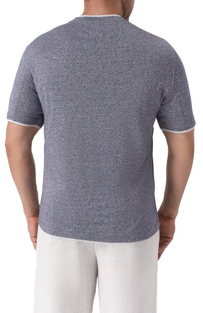 Футболка изо льна и хлопка BRUNELLO CUCINELLI, арт. MW8357427, фото 4