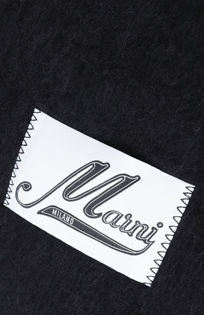 Шерстяной шарф MARNI черного цвета по цене 42450 руб., арт. SCMC0059Y0/UTW918, фото 4 Шерстяной шарф MARNI, арт. SCMC0059Y0/UTW918, фото 4