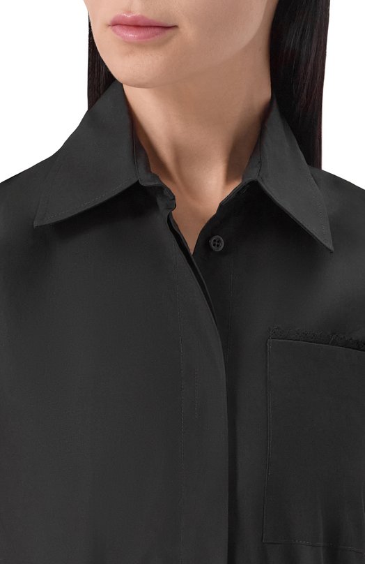 Хлопковое платье MSGM 4041MDA23X/267112 Чёрный  4041MDA23X/267112 Фото 4