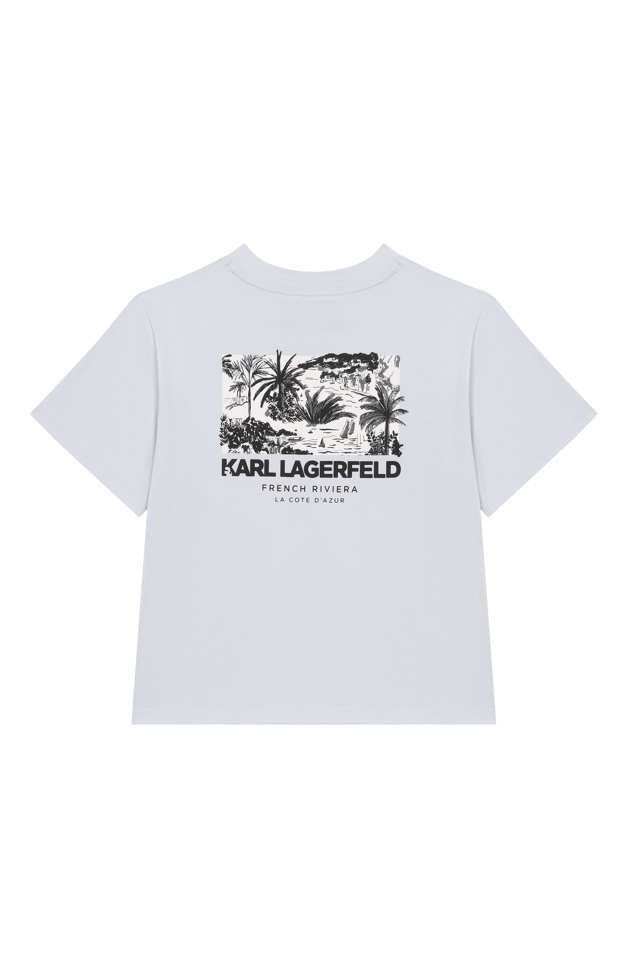 Хлопковая футболка KARL LAGERFELD KIDS, арт. Z31101, фото 2