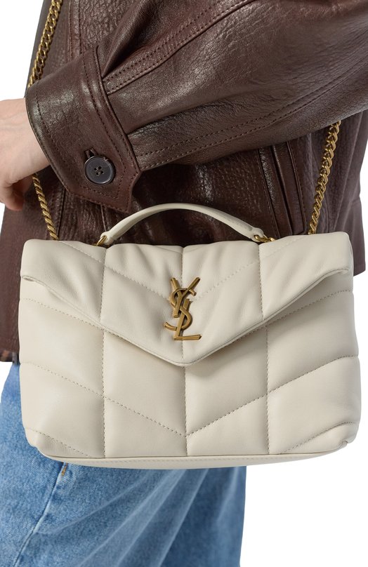 Сумка Puffer Loulou Saint Laurent 759337/1EL07 Кремовый  759337/1EL07 Фото 2