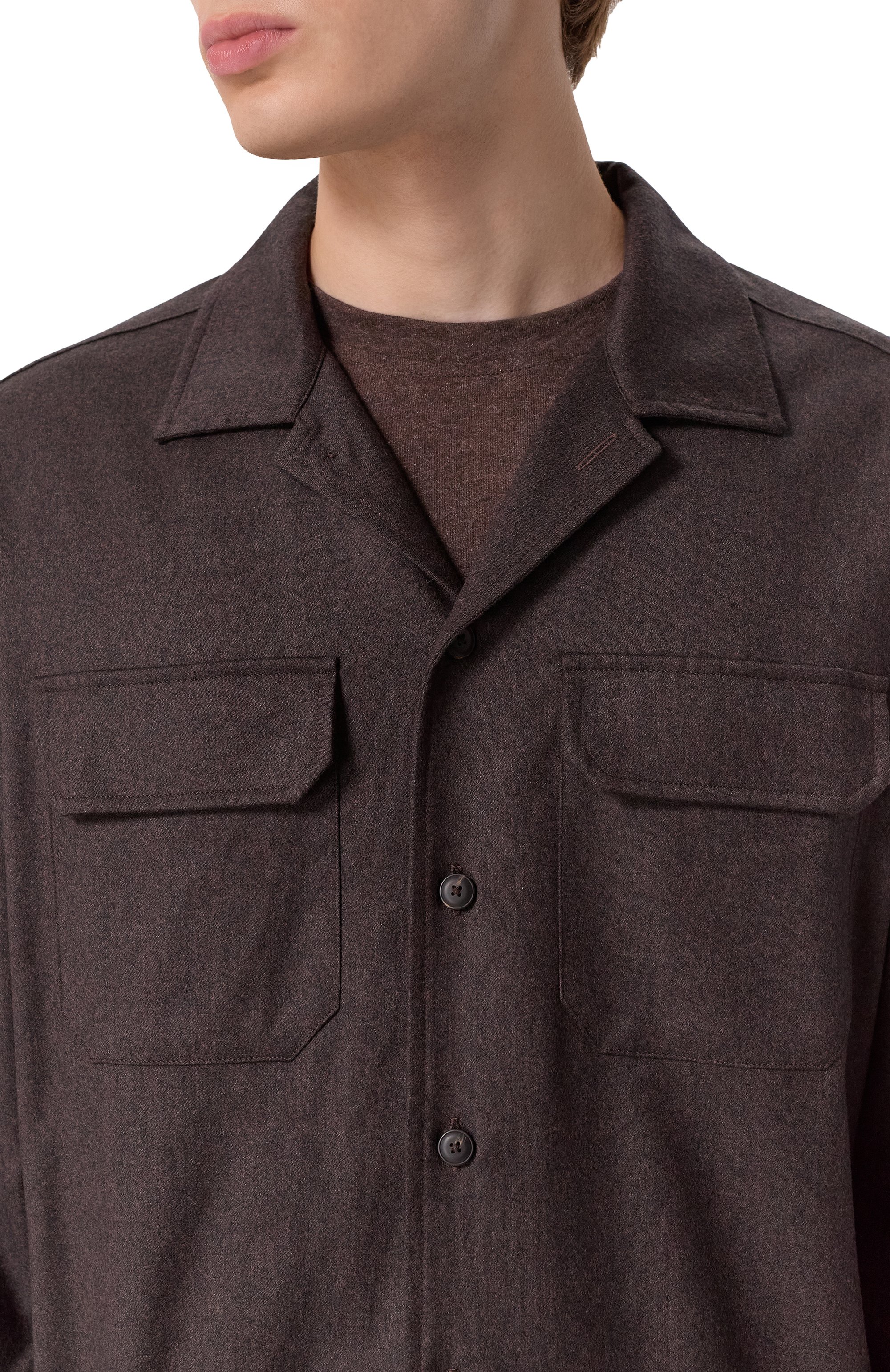 Шерстяная рубашка CAPOBIANCO, арт. 19M501.FL00., фото 5