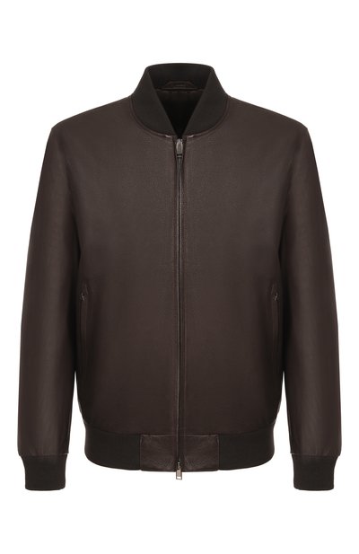 Мужская кожаный бомбер BRIONI, арт. PLAD0LPD708/P9111