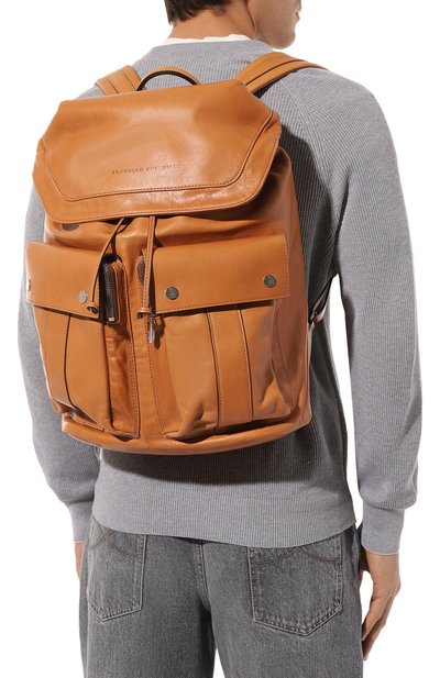 Кожаный рюкзак BRUNELLO CUCINELLI, арт. MBTGU325, фото 2