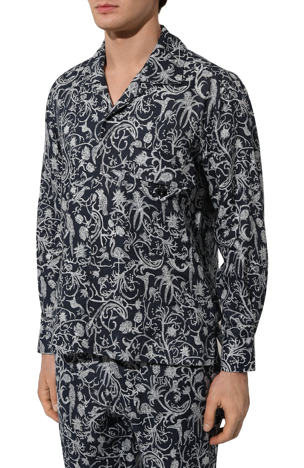 Льняная рубашка KITON, арт. UMC030H08902, фото 3