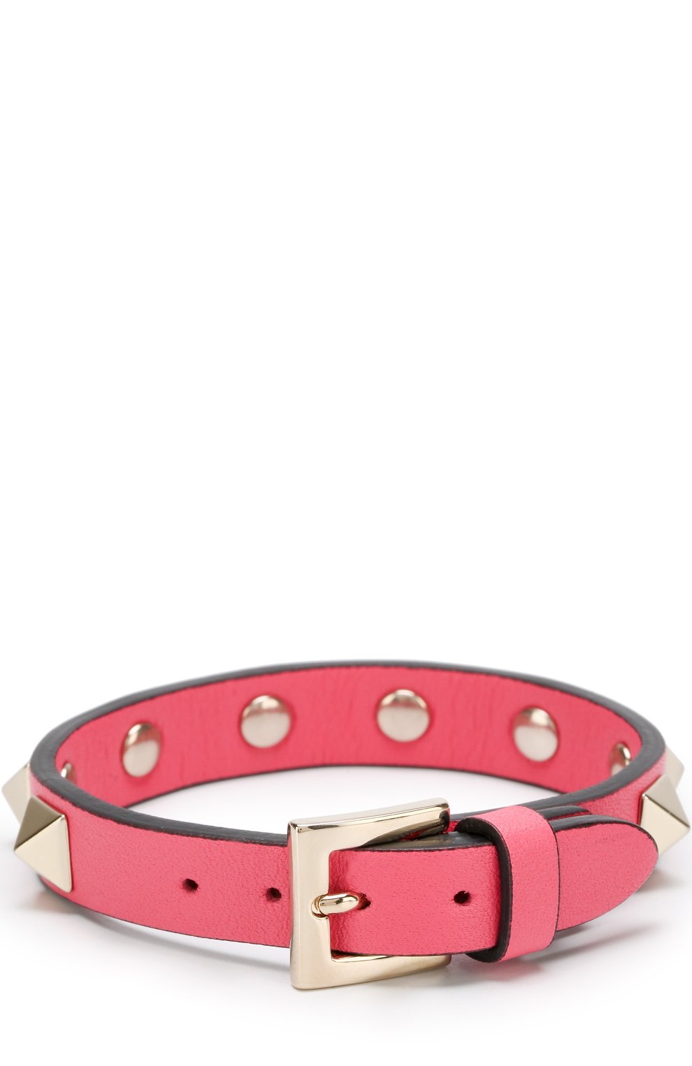Кожаный браслет rockstud VALENTINO розового цвета по цене 28900 руб., арт. PW2J0255/VIT, фото 2 Кожаный браслет rockstud VALENTINO, арт. PW2J0255/VIT, фото 2