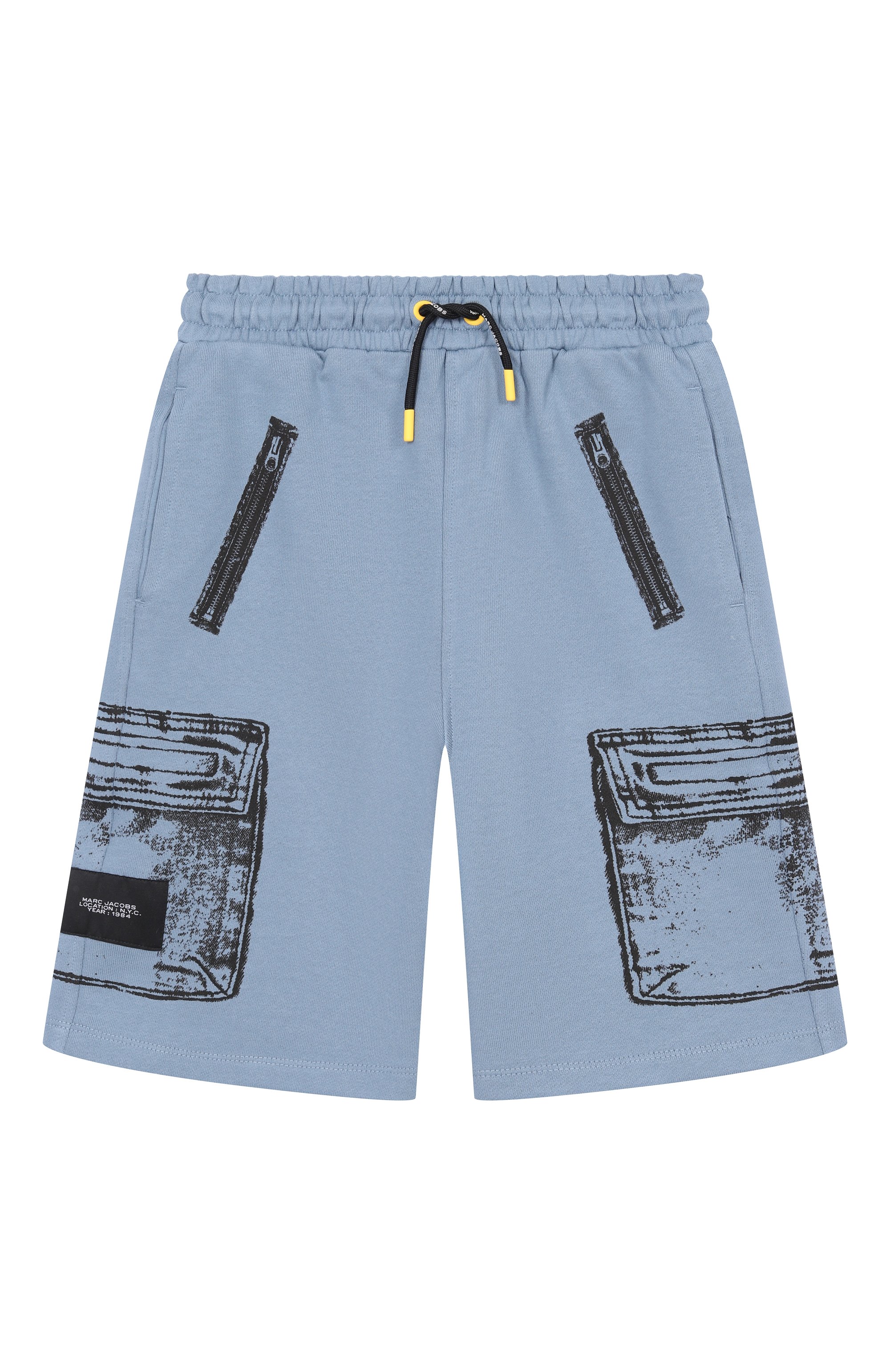 Хлопковые шорты MARC JACOBS (THE) голубого цвета по цене 14950 руб., арт. W60828, фото 1 Хлопковые шорты MARC JACOBS (THE), арт. W60828, фото 1