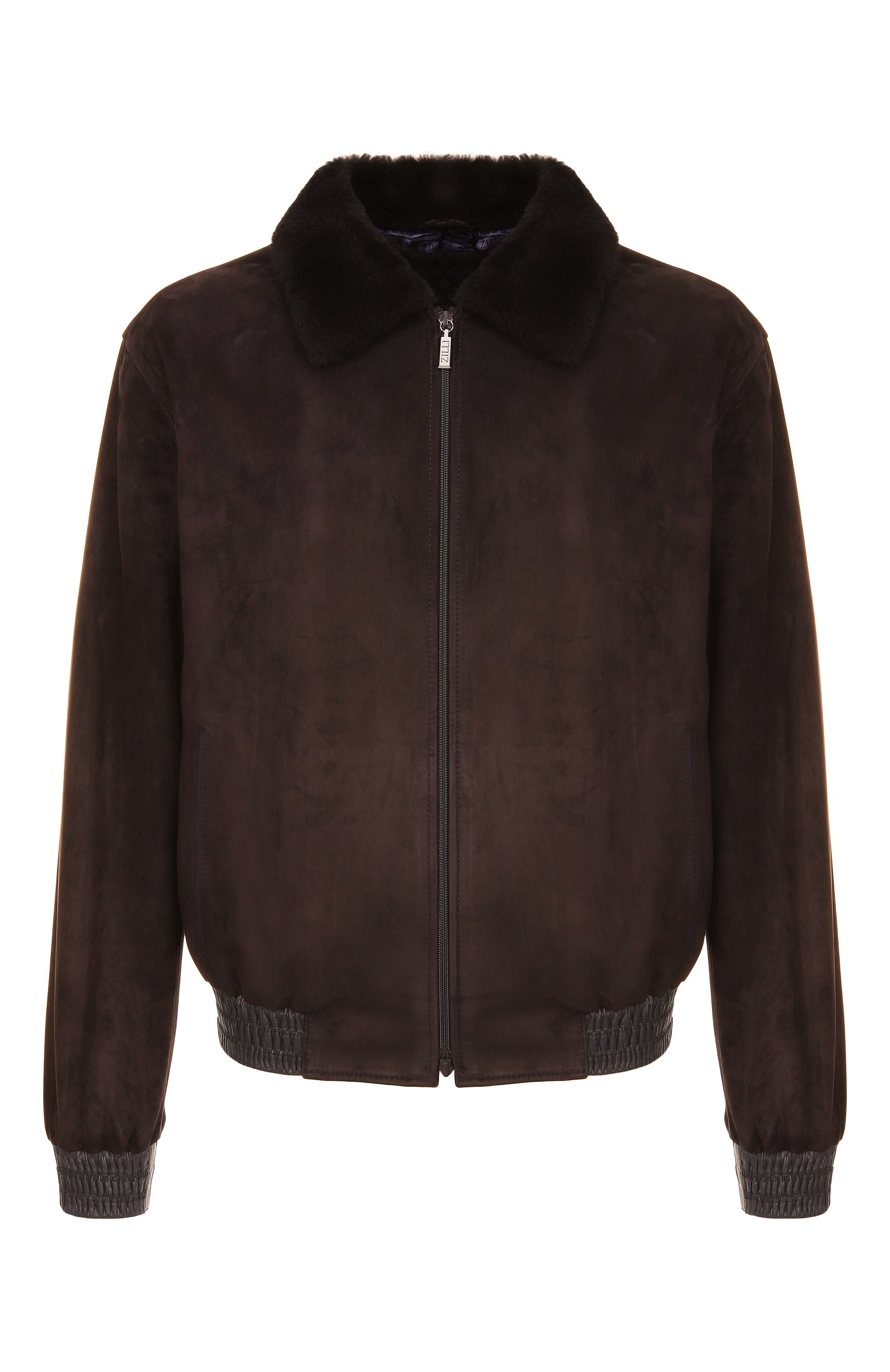 Замшевый бомбер с воротником из овчины ZILLI, арт. AHIKH3M1008VFRI00, фото 1