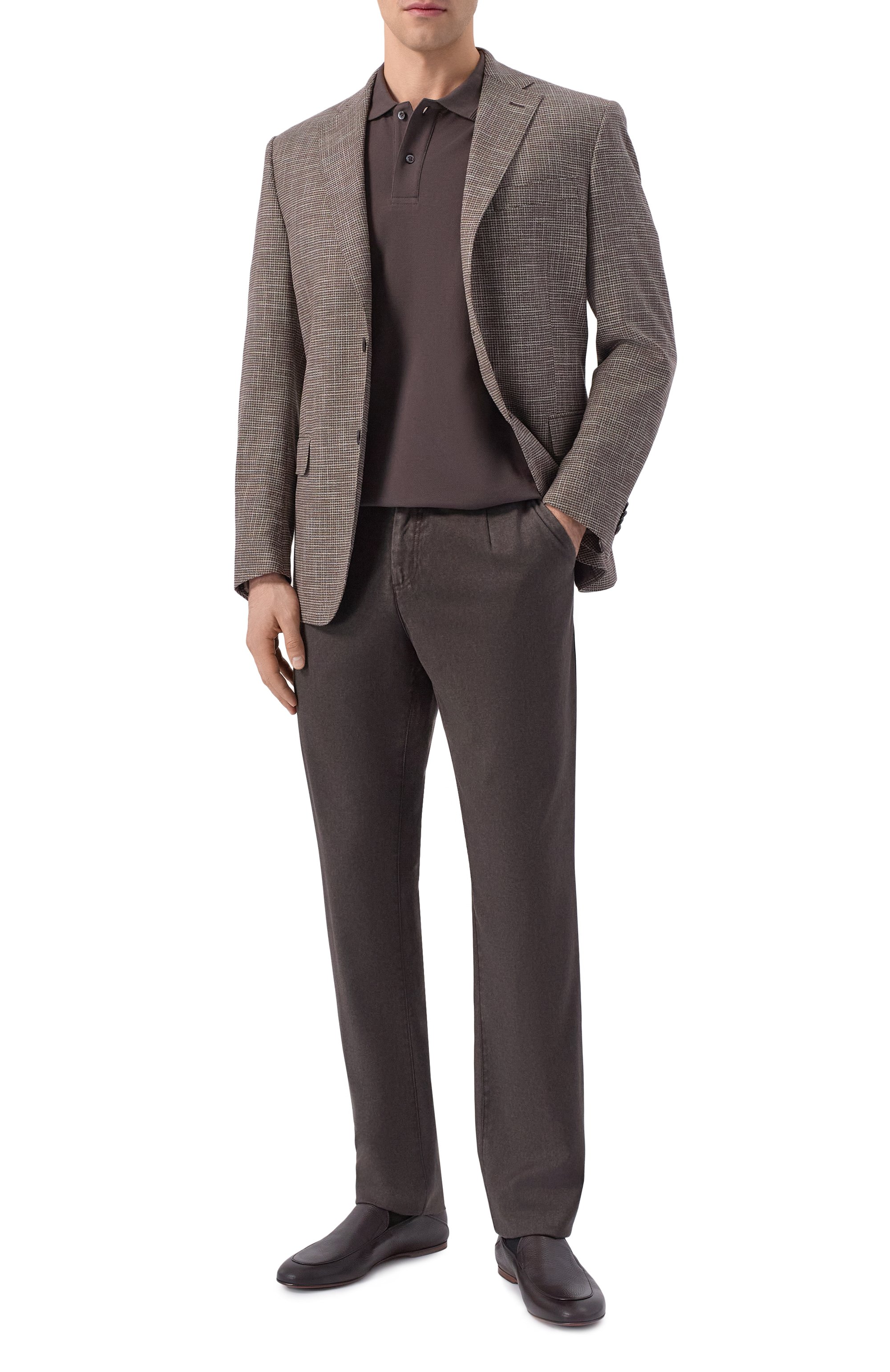 Кожаные лоферы BARRETT темно-коричневого цвета по цене 63450 руб., арт. 261U024.1/CERV0 ASP0RT, фото 2 Кожаные лоферы BARRETT, арт. 261U024.1/CERV0 ASP0RT, фото 2