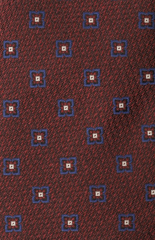 Шелковый галстук Canali 18/HJ04340 Бордовый  18/HJ04340 Фото 4