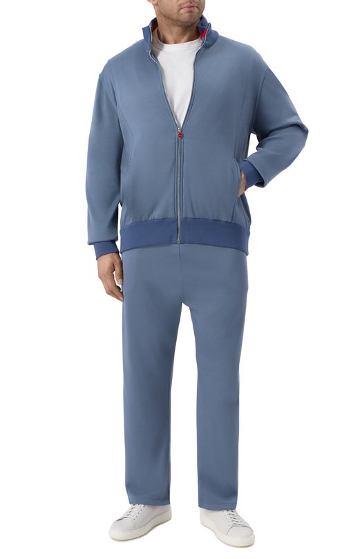 Спортивный костюм из хлопка и шелка Kiton UMKZ01805_SET Серый UMKZ01805_SET