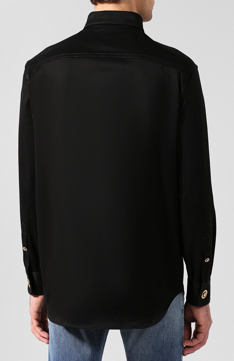 Хлопковая рубашка VERSACE, арт. A80289/A227768, фото 4