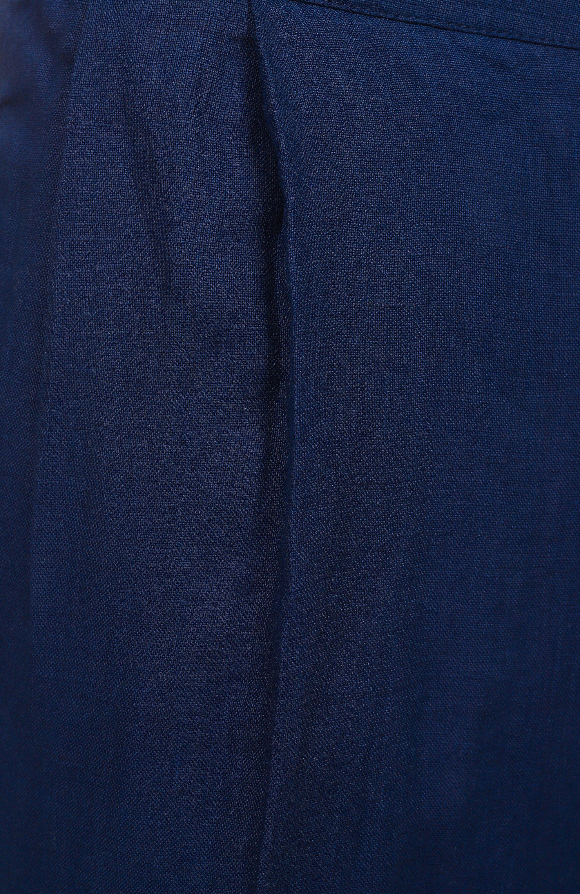 Льняные брюки KITON темно-синего цвета по цене 123000 руб., арт. UPN01H0928610, фото 6 Льняные брюки KITON, арт. UPN01H0928610, фото 6