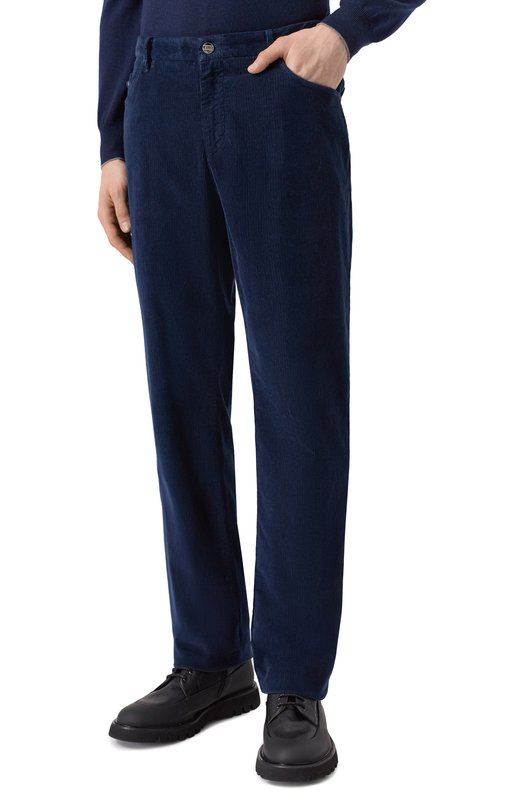 Вельветовые брюки Zilli J5T101M0193VZL002 Синий  J5T101M0193VZL002 Фото 3