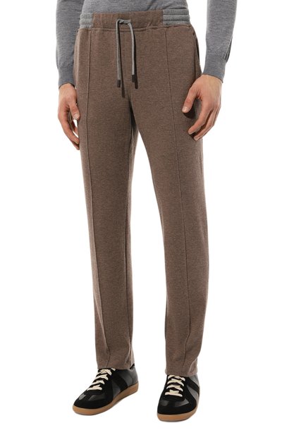 Брюки из хлопка и кашемира CAPOBIANCO, арт. 15M706.LB00., фото 3