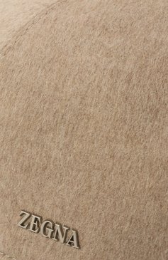 Мужская кашемировая бейсболка ZEGNA бежевого цвета, арт. B8D/Z8I09HA8 | Фото 4 (Материал: Текстиль, Шерсть, Кашемир; Нос: Не проставлено)