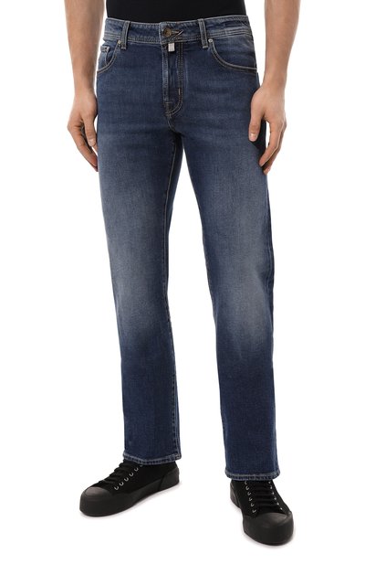 Джинсы JACOB COHEN темно-синего цвета по цене 55450 руб., арт. U Q M05 30 S 3585/401D, фото 3 Джинсы JACOB COHEN, арт. U Q M05 30 S 3585/401D, фото 3