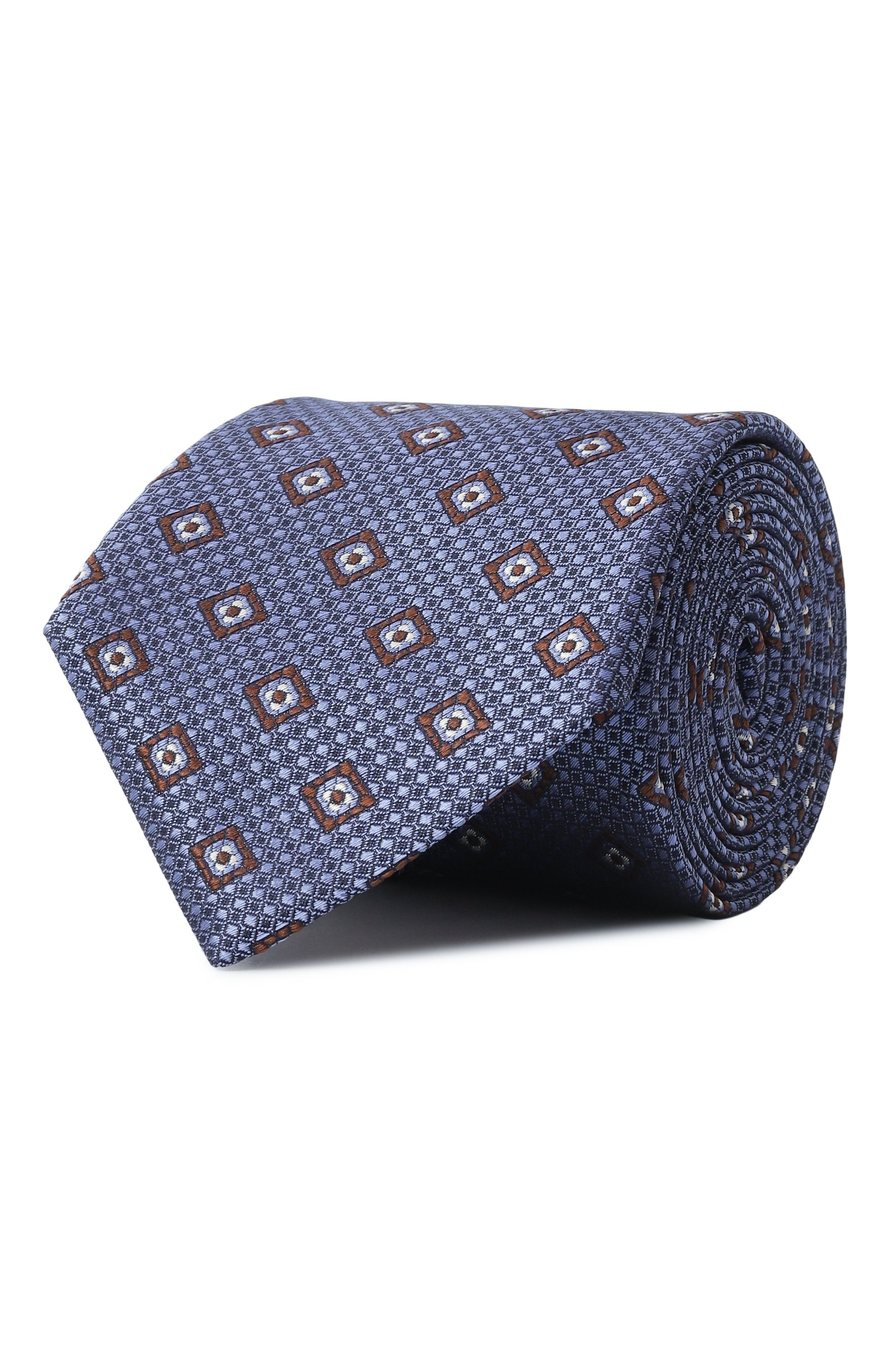 Шелковый галстук CANALI синего цвета по цене 18500 руб., арт. 18/HJ04196, фото 1 Шелковый галстук CANALI, арт. 18/HJ04196, фото 1